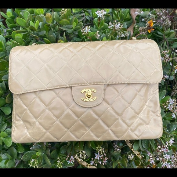 ❤️🔥FINAL SALE!!!❤️🔥CHANEL COATED CANVAS CLASSIC JUMBO SINGLE FLAP CROSSBODY - Picture 6 of 16